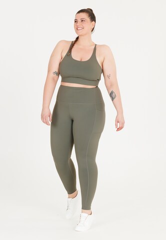 Q by Endurance Medium Support Sports bra 'Thalia' in Grey