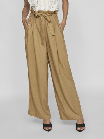 VILA ROUGE Regular Pants in Brown: front