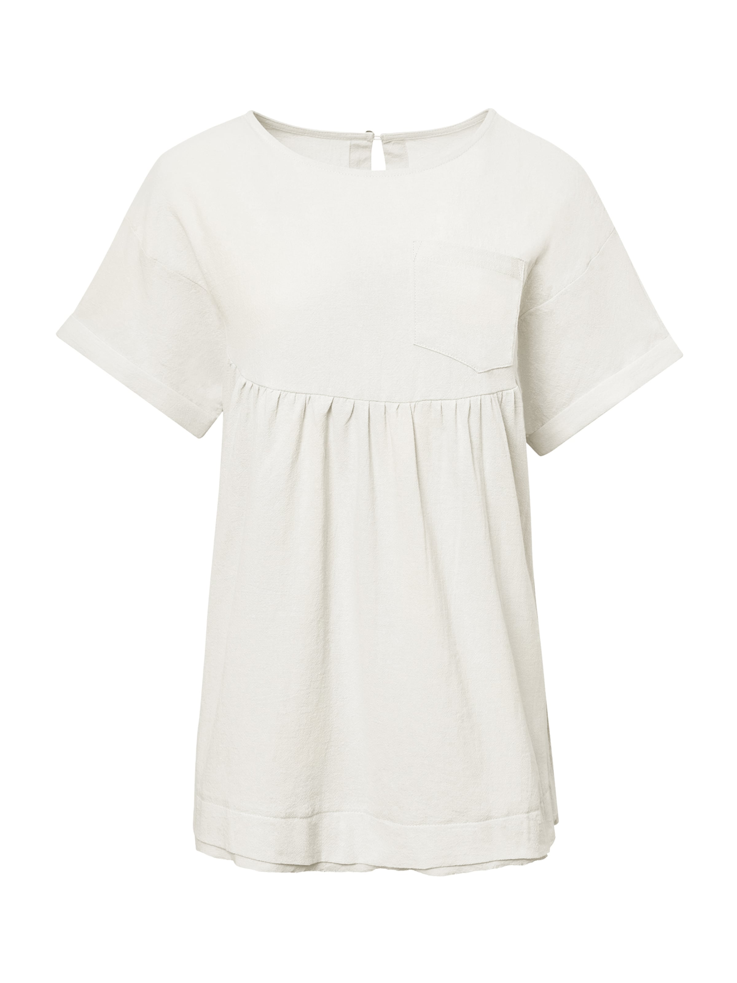 Imily Bela Bluza | bež barva: sprednja stran