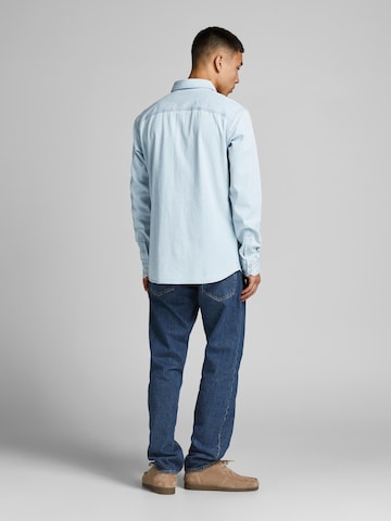 JACK & JONES Regular fit Button Up Shirt 'Sheridan' in Blue