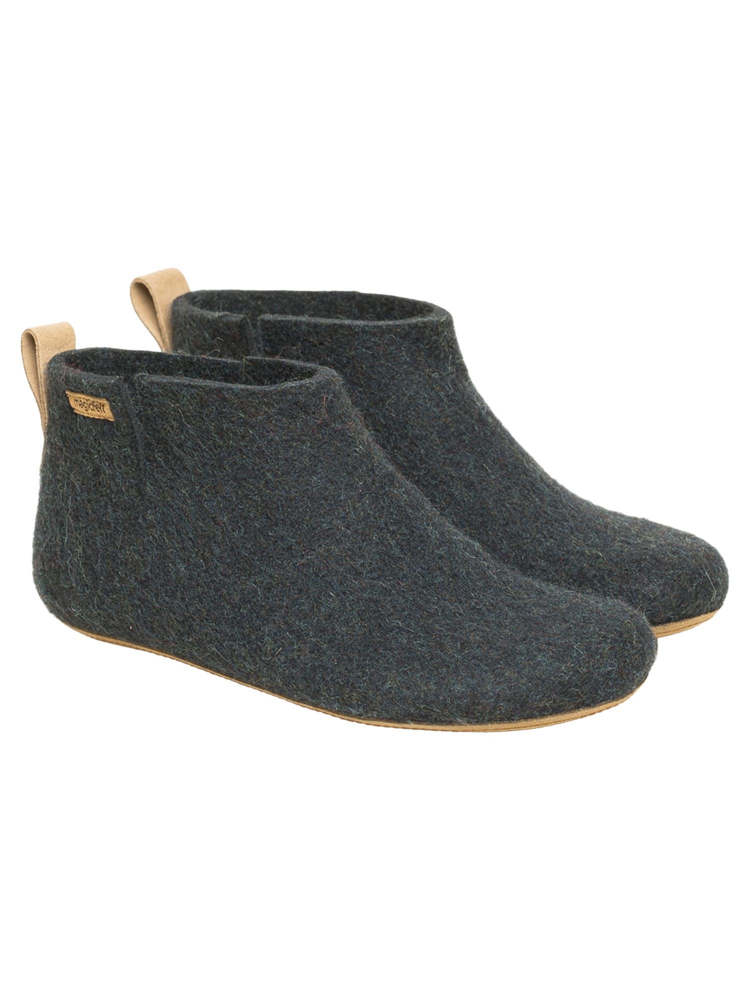 MagicFelt Mules 'Feltboot' in Black