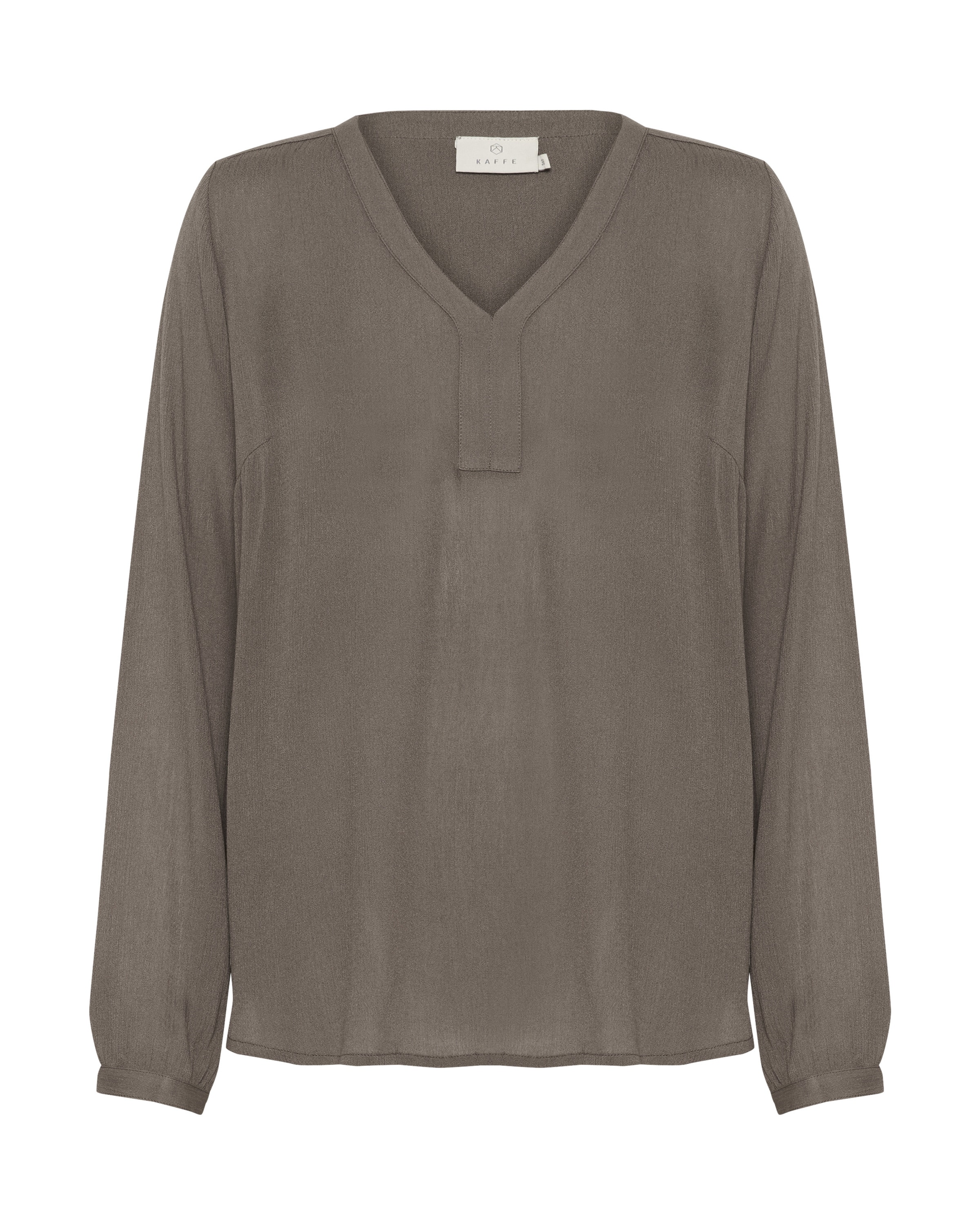 brūns Kaffe Blūze 'Amber': no priekšpuses