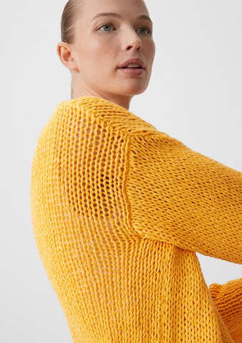 Cardigan comma casual identity en jaune