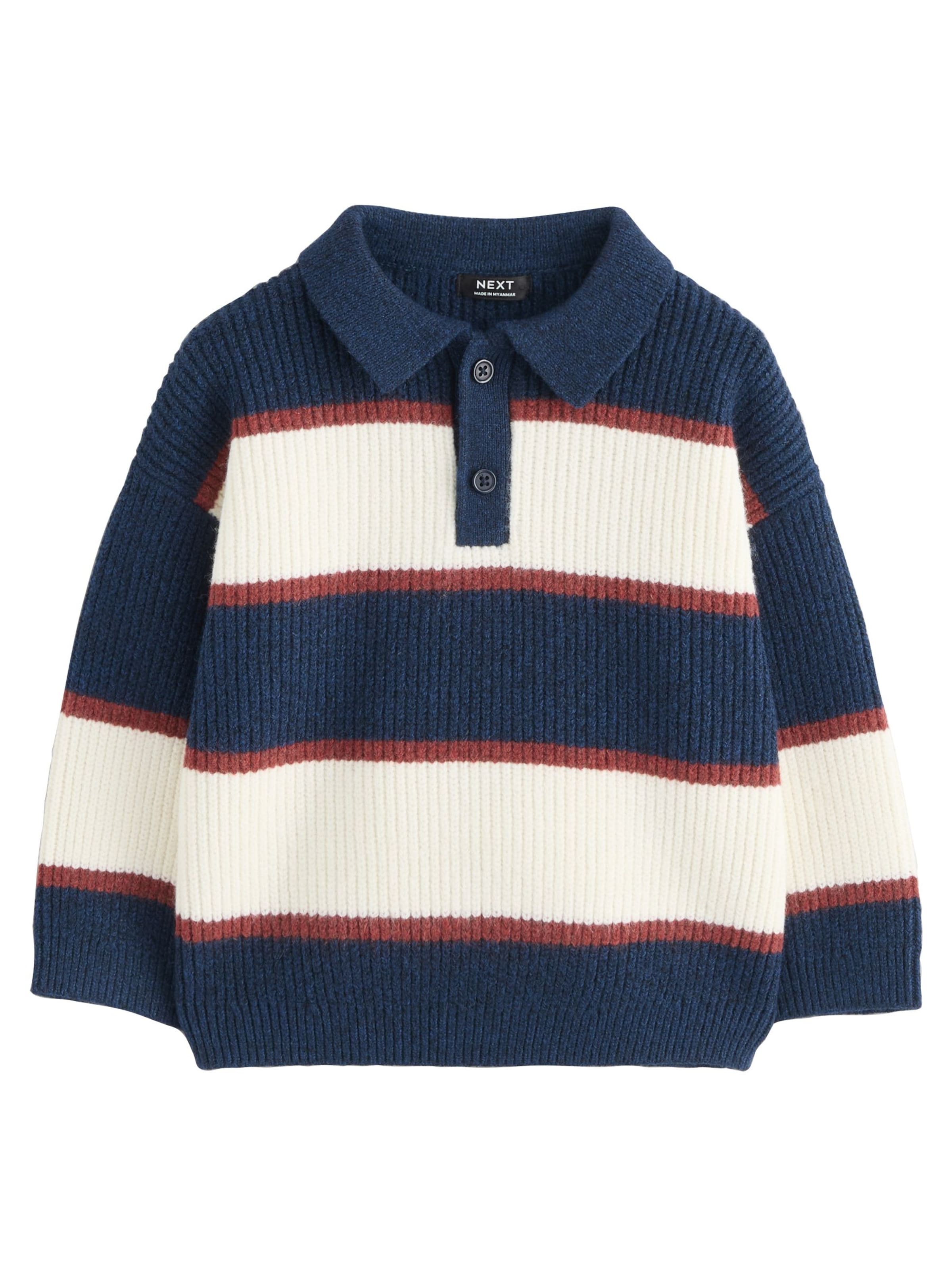 Next Svetr – modrá: přední strana