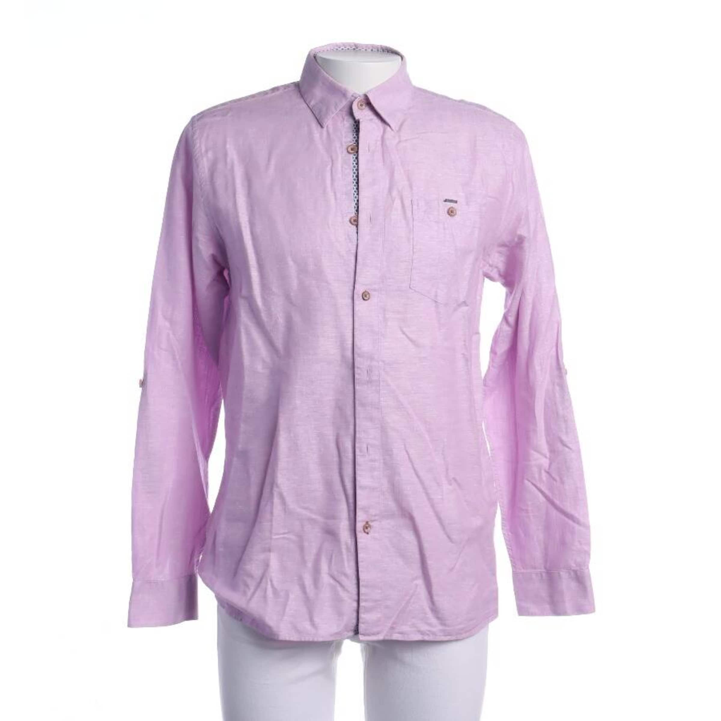 Ted Baker Button Up Shirt in S in Pink: front