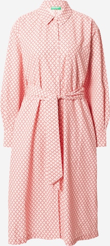 UNITED COLORS OF BENETTON Košilové šaty – pink: přední strana