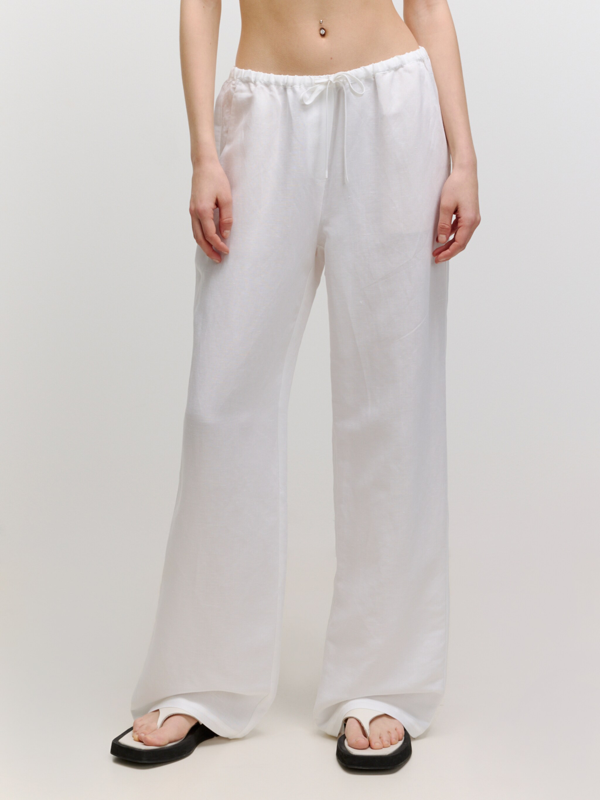 EDITED Produits Pantalon 'Bjelle' blanc