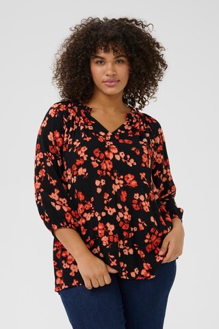 KAFFE CURVE Bluse 'Trine' i rød: forside