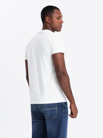 Ombre Shirt in Weiß