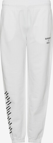 Superdry Панталон в бяло: отпред