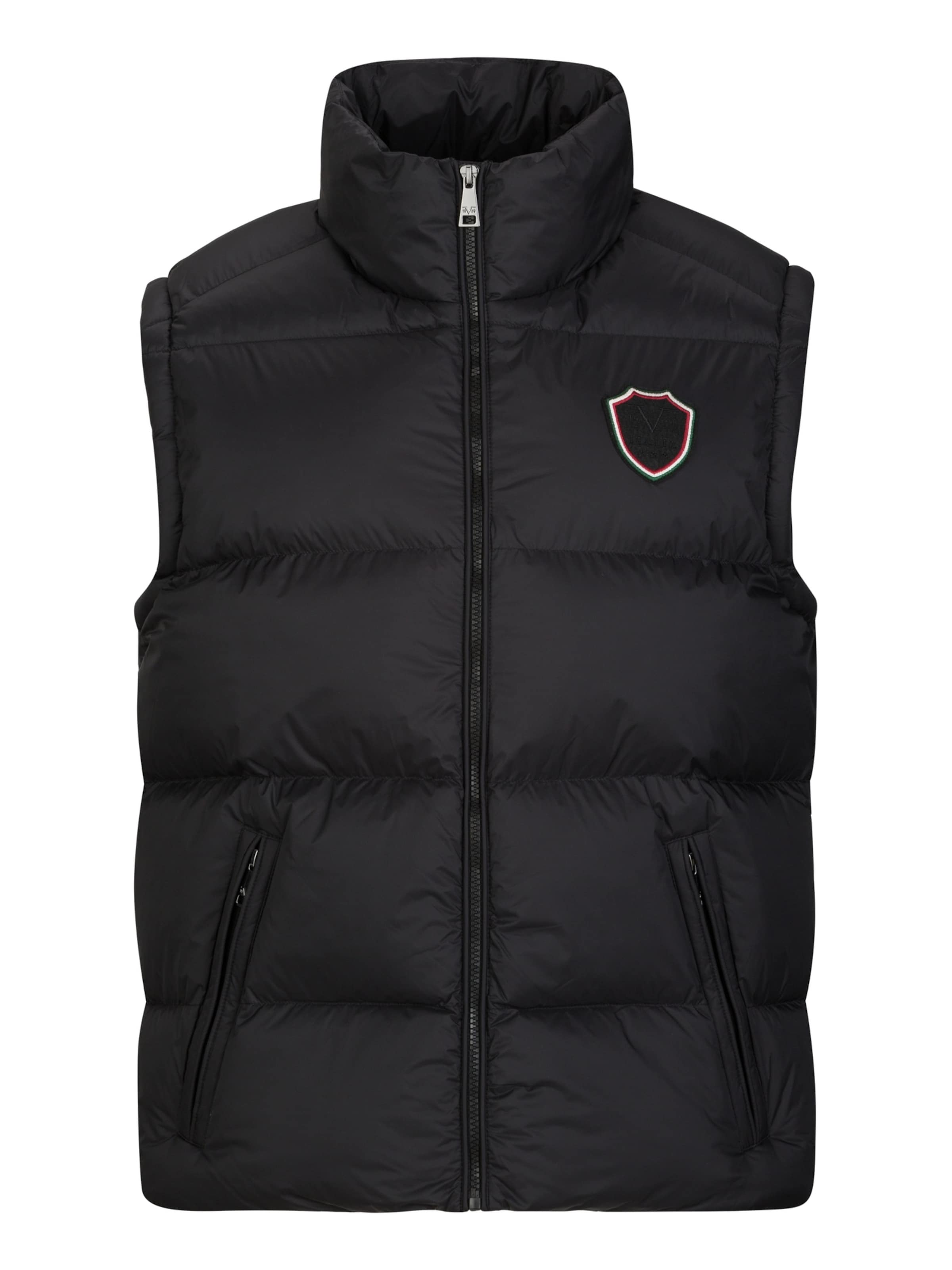 19V69 ITALIA Steppweste 'Joel' in Schwarz: Vorderseite