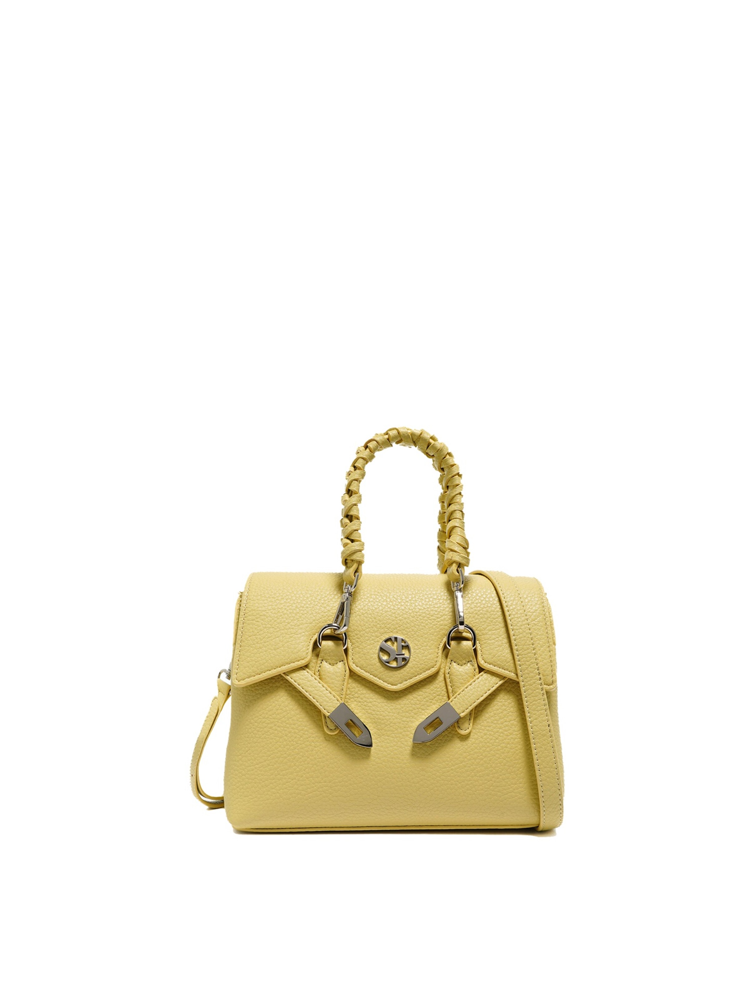 Secret Pon Pon Handbag 'Seraphina Plus' in Yellow: front
