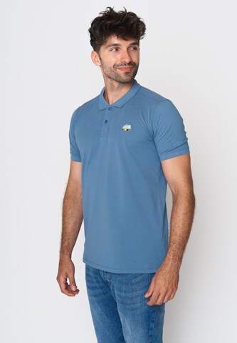 GREENBOMB Shirt 'Lifestyle Caravan' in Blue: front