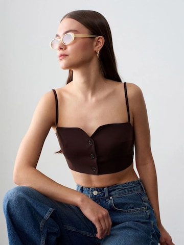 Gilet Dilvin en marron
