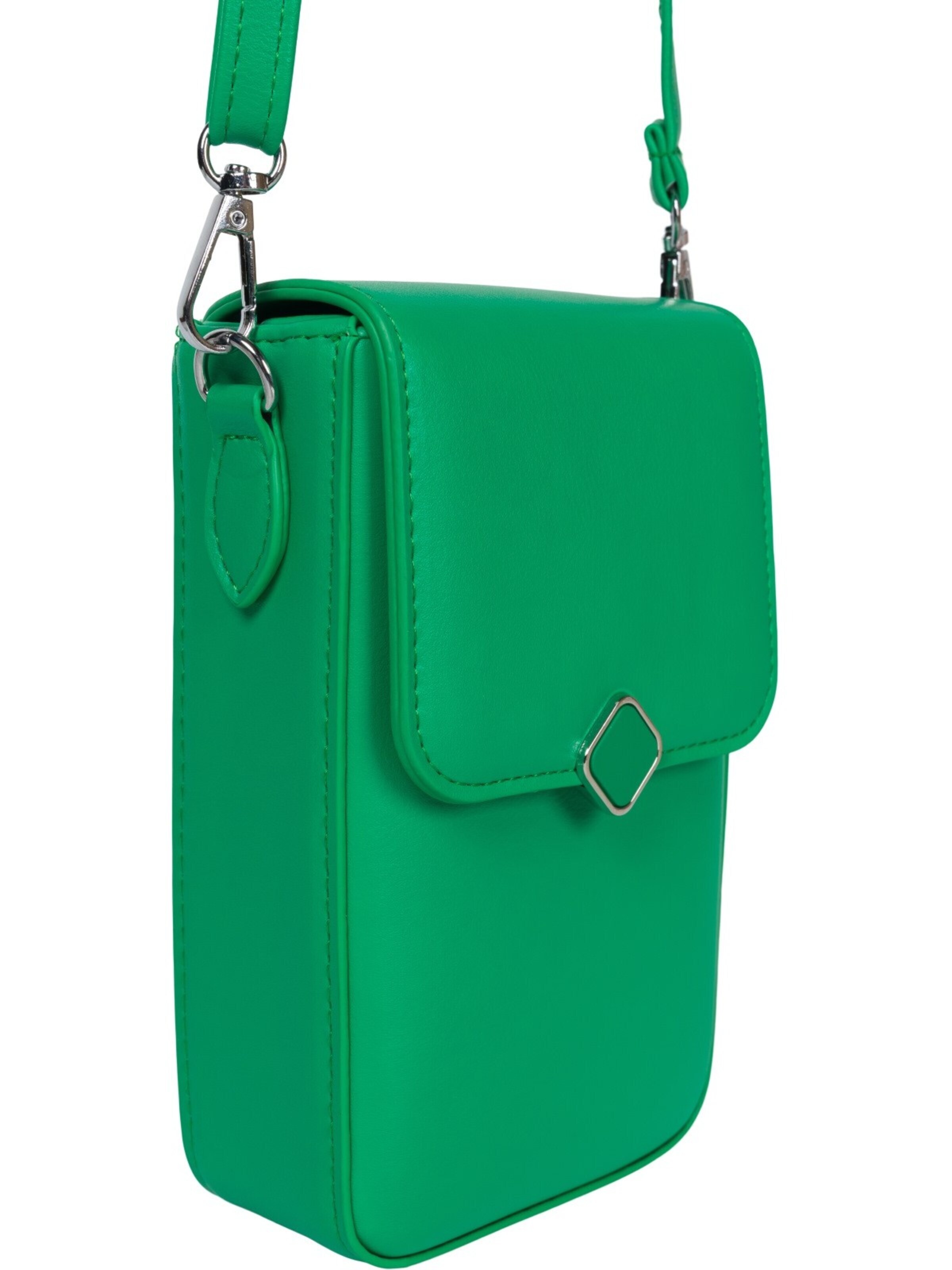 styleBREAKER Umhängetasche 'Box Bag Umhängetasche Uni'‌ in Grün