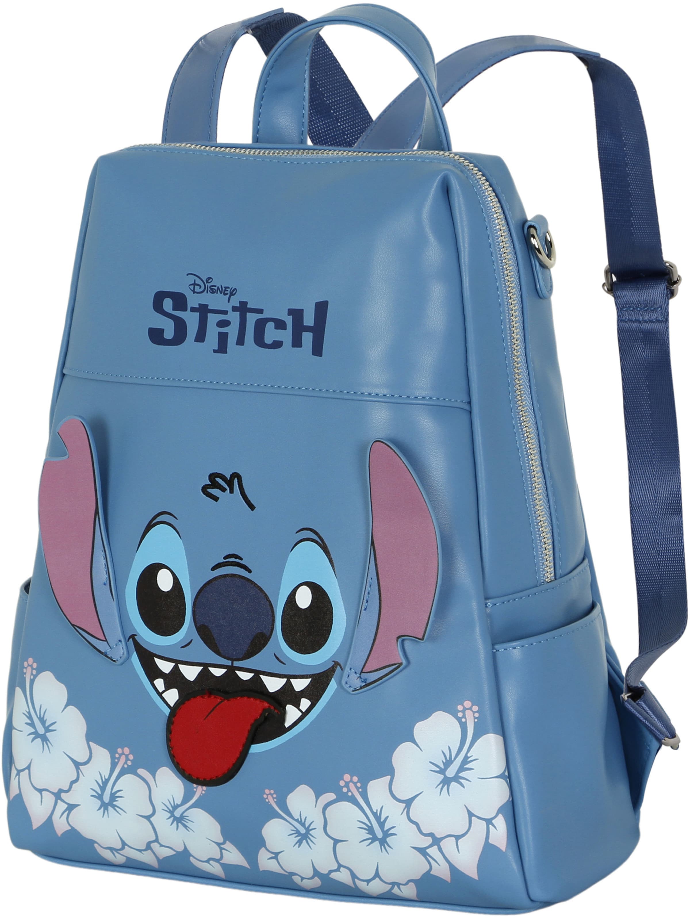DISNEY Backpack 'Lilo and Stitch Tongue-Shield' in Blue