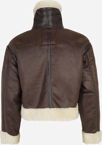 Only Petite Winter Jacket 'BETTY' in Brown