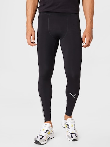 PUMA Skinny Workout Pants 'Cooladapt' in Black: front