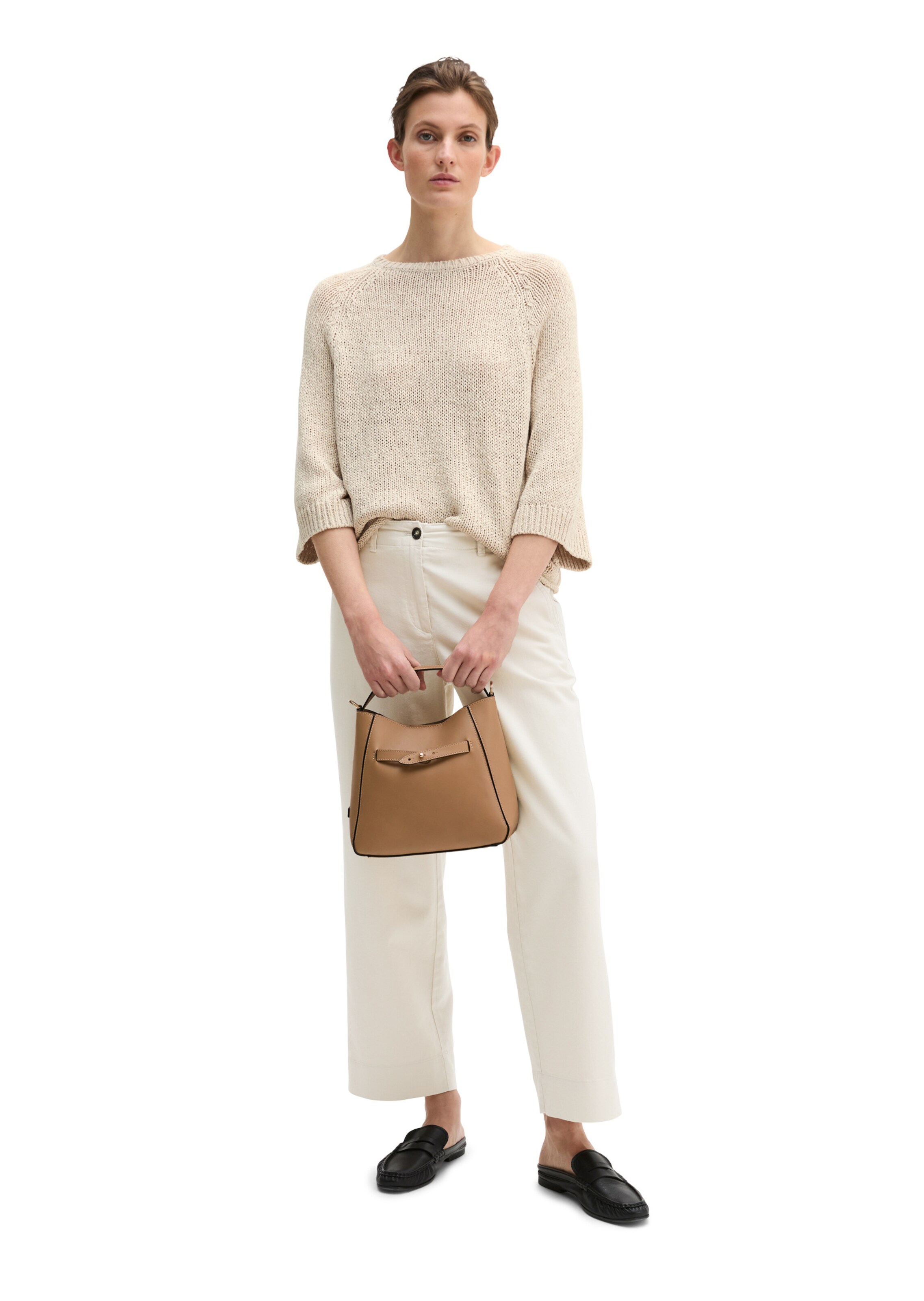 Marc O'Polo Schultertasche in Beige: Vorderseite
