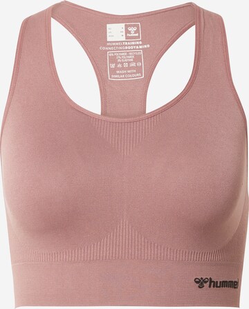 Reggiseno sportivo 'TIF' di Hummel in rosa: frontale