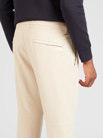 BOSS Green Slim fit Chino Pants 'Commuter' in Cream