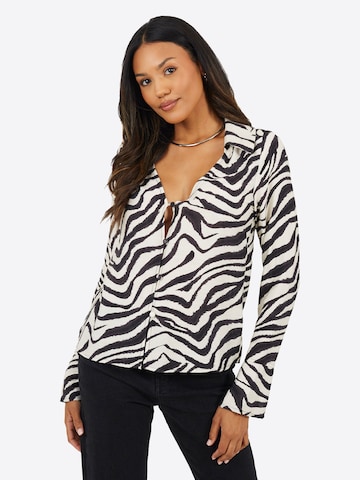 Chemisier BRAVE SOUL en noir : devant