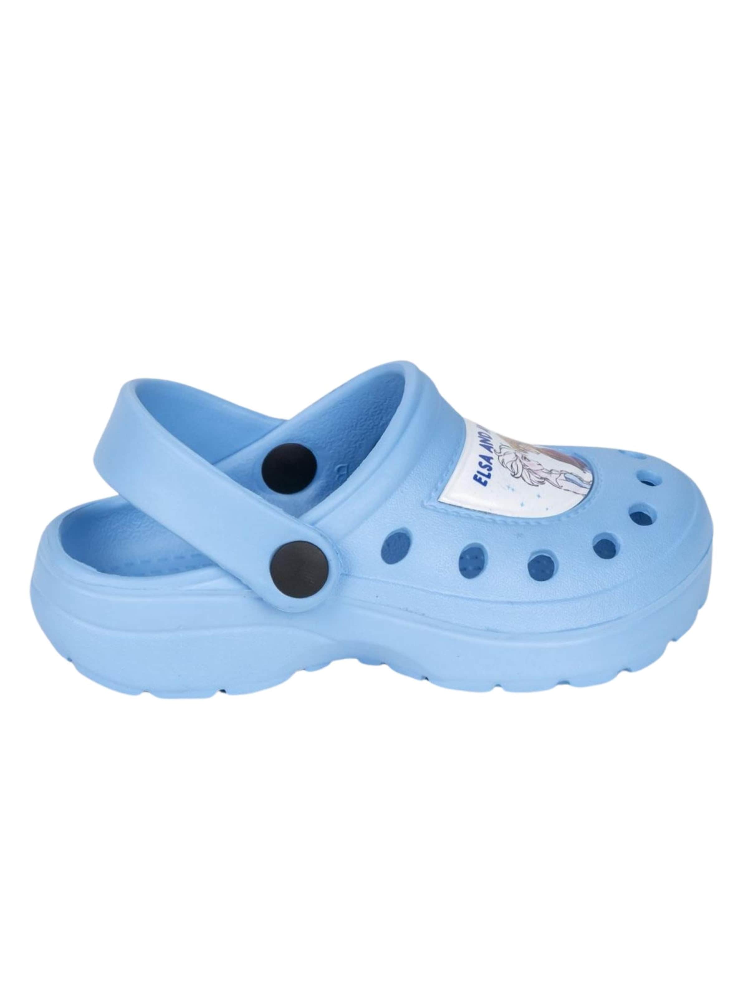 DISNEY Beach & Pool Shoes 'Frozen' in Blue: front
