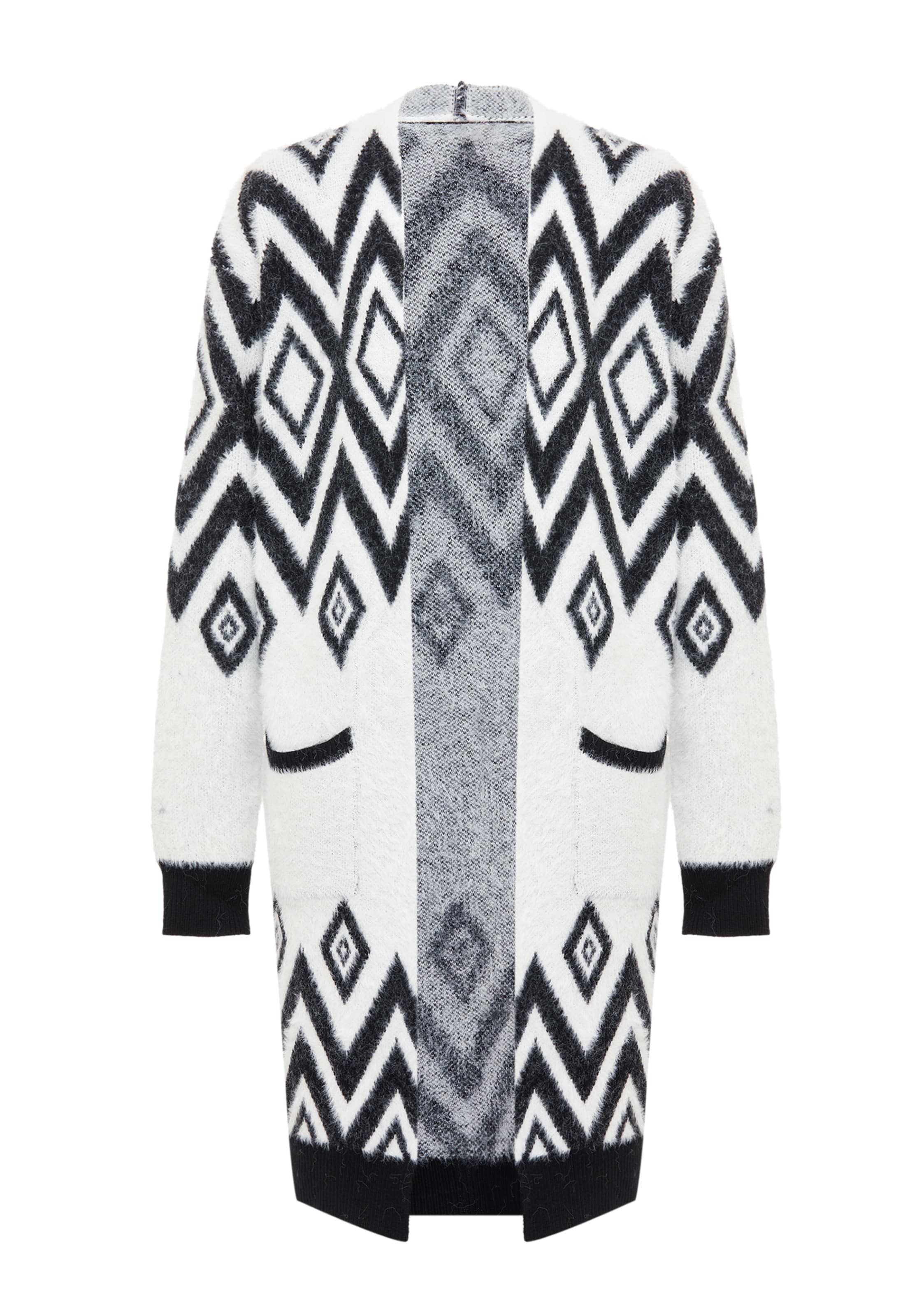 ebeeza - Casaco de malha em preto: frente