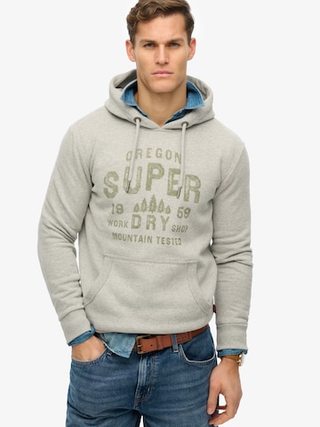 Sweat-shirt Superdry & Co en gris : devant