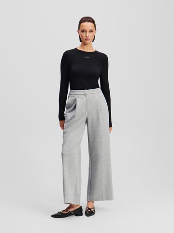 regular Pantaloni con pieghe di Karl Lagerfeld in grigio