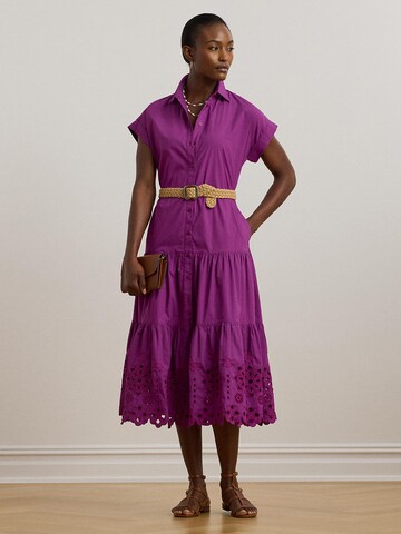 Robe-chemise Lauren Ralph Lauren en violet : devant