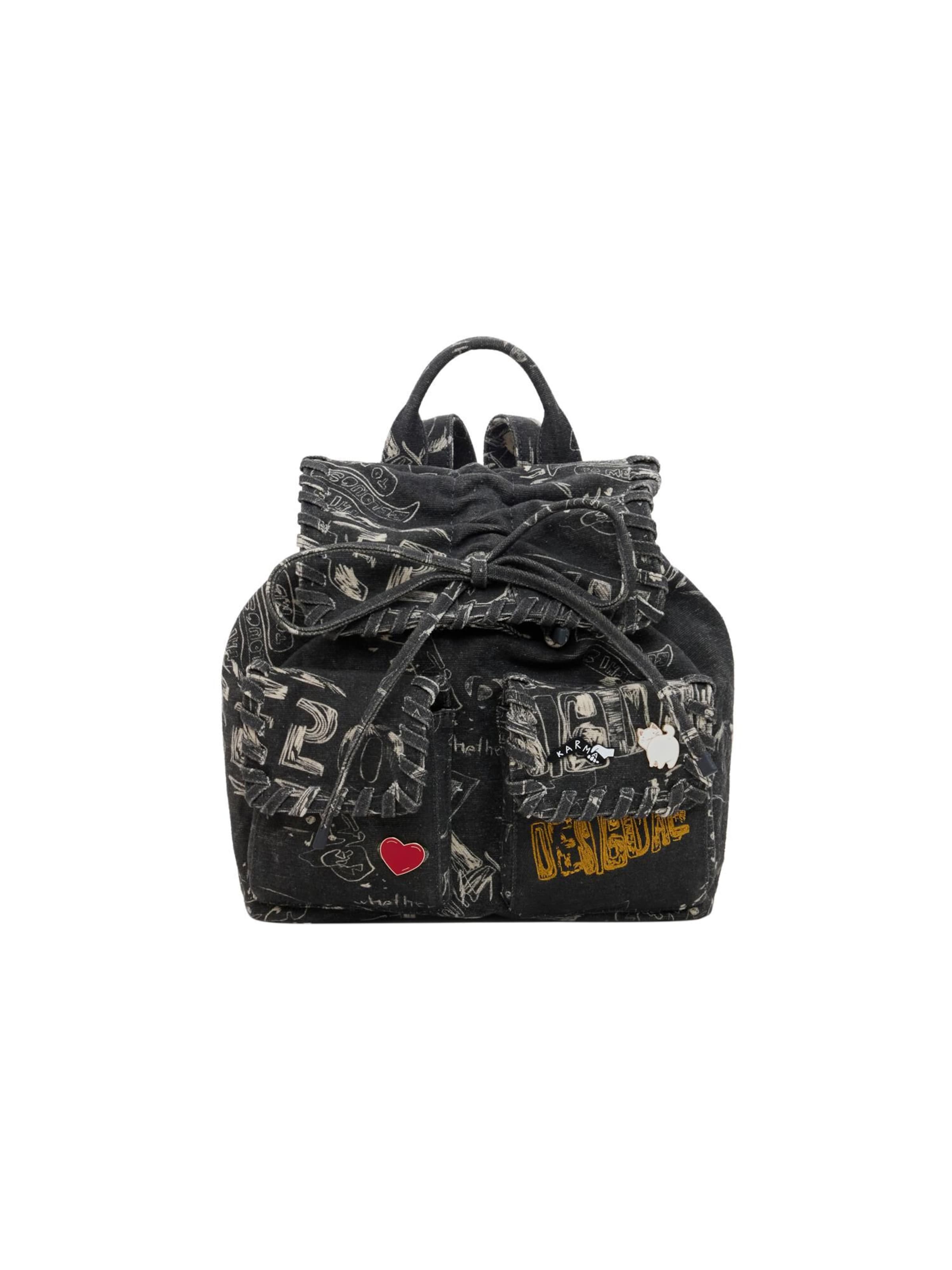 Zaino di Desigual in nero: frontale