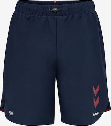 Regular Pantalon de sport Hummel en bleu : devant