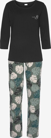 VIVANCE Pyjama 'Dreams' in mischfarben / schwarz, Produktansicht
