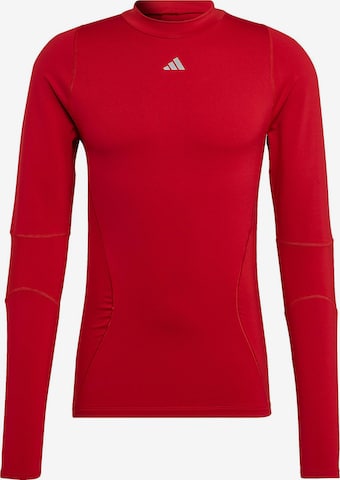 T-Shirt fonctionnel ADIDAS PERFORMANCE en rouge : devant