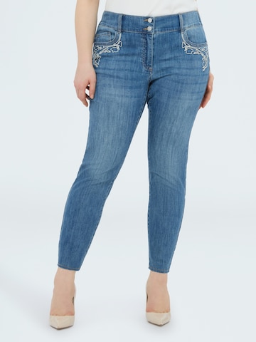 Fiorella Rubino Skinny Jeans in Blauw: voorkant