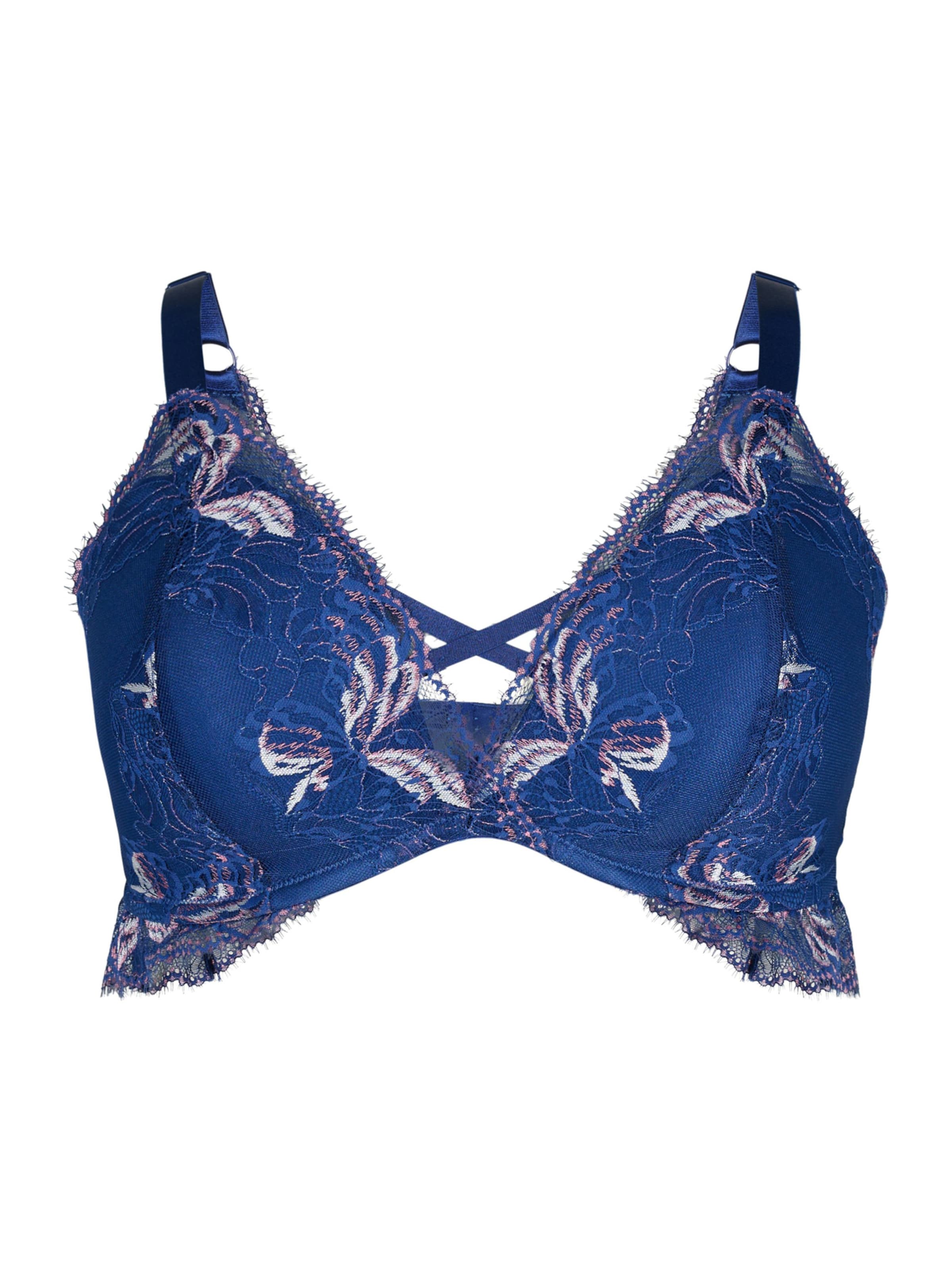 Devoted by Zizzi Бюстгальтер-минимайзер Бюстгальтер в Синий: спереди