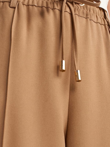 Dilvin Wide leg Pants in Brown