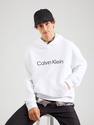 Calvin Klein Jeans Sweatshirt in White: front