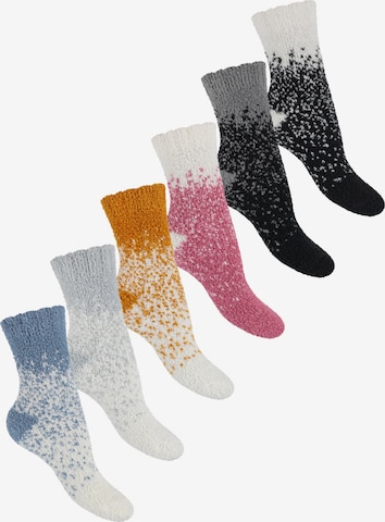 footstar Socken 'EVERYDAY! Cozy' in Weiß: Vorderseite