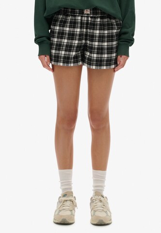 Superdry Loosefit Broek in Groen: voorkant