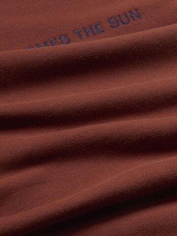 Thinking MU Sweatshirt 'HERE COMES THE SUN' in Brown