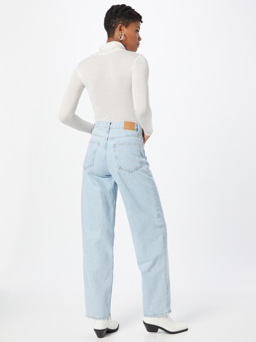 WEEKDAY Wide leg Jeans 'Rail Mid Loose' in Blauw