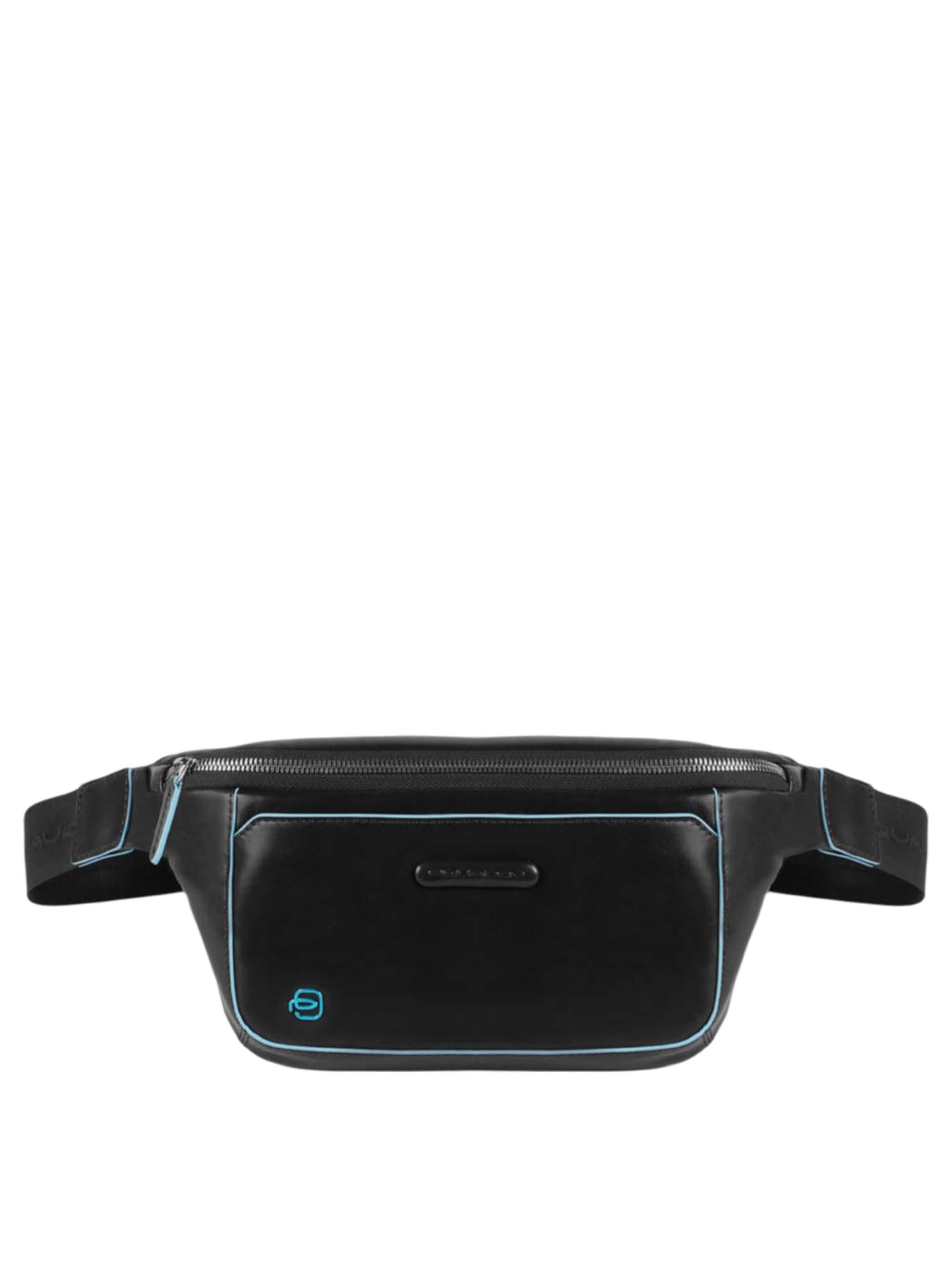 Piquadro - Bolso de hombro en negro: frente
