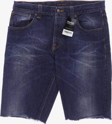 Nudie Jeans Co Shorts in XXL in Blue: front