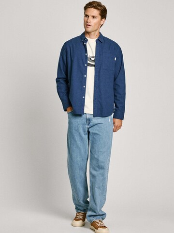 Pepe Jeans Regular fit Overhemd 'Aaron' in Blauw