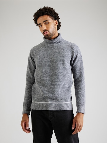 INDICODE JEANS Sweater 'Gainson' in Grey: front