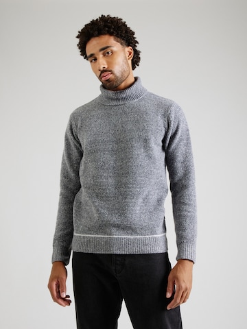 INDICODE JEANS Pullover 'Gainson' i grå: forside