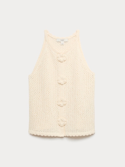 Marks & Spencer Cardigan en XS en crème, Vue avec produit