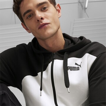 PUMA Sweatjacke 'Power' in Schwarz